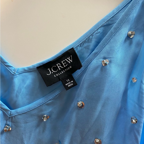 Collection limited-edition embellished V-neck slip dress in cupro blend - Picture 3 of 4